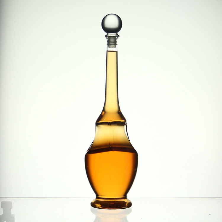 750ML High Borosilicate Lead Free Transparent Whisky or Brandy Glass Decanter Bottle