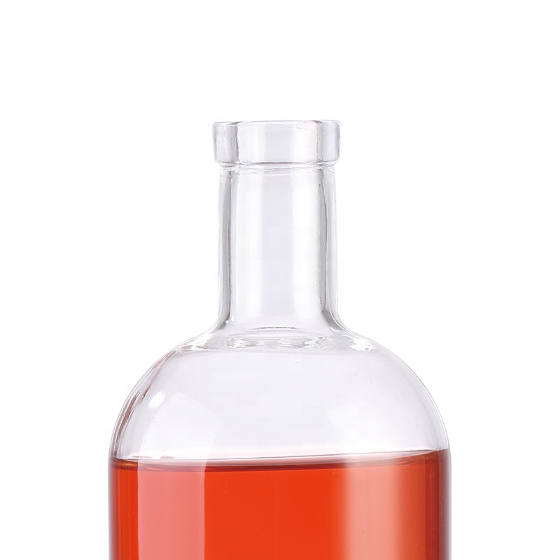750ml 1000ml custom glass bottle for gin empty 100ml 200ml 250ml gin bottle 500ml cork gin glass bottle 750ml