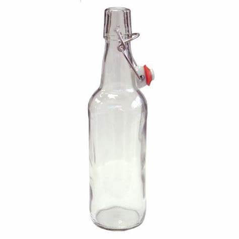 750ml 330ml glass beer bottle with swing top amber or flint glass bottle