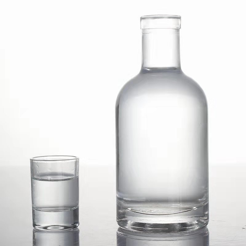 750ml 700ml 500ml custom extra flint glass bottle with stopper/screw cap for gin vodka whisky tequila liquor alcohol spirits
