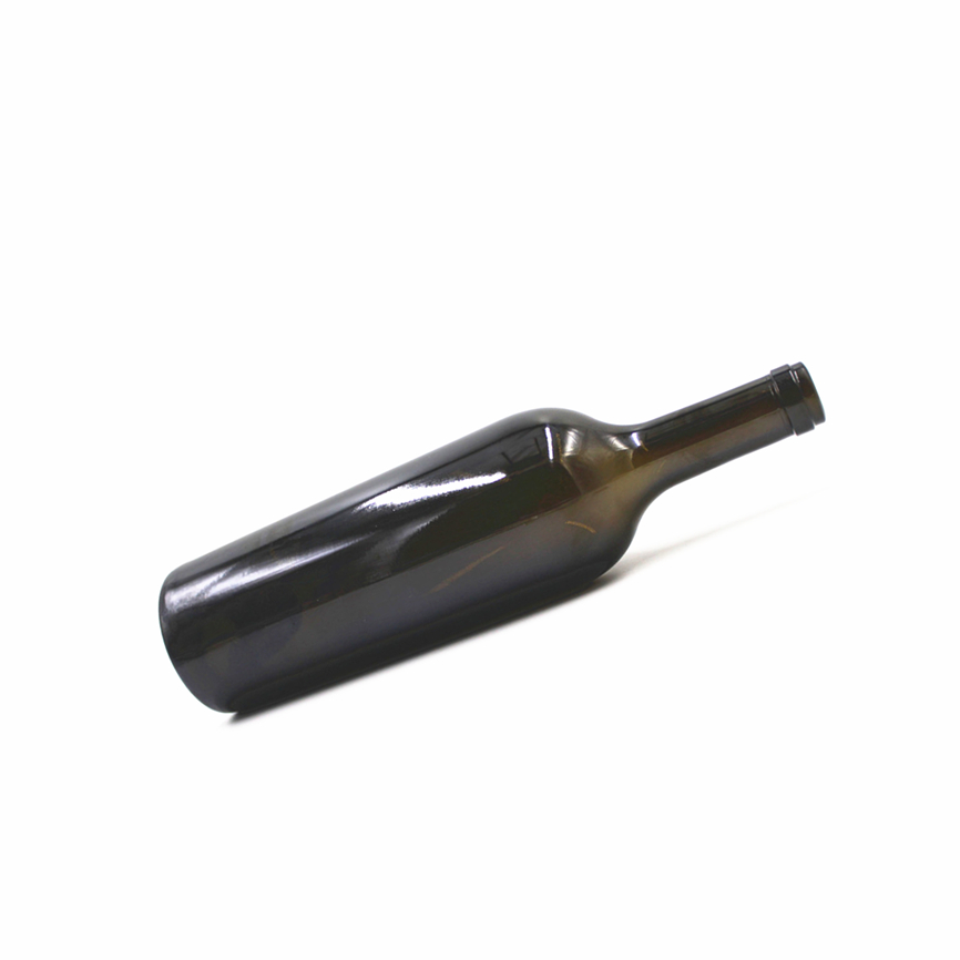 750ml 75cl cork top heavy tall dark green antique green Bordeaux glass claret red wine bottle