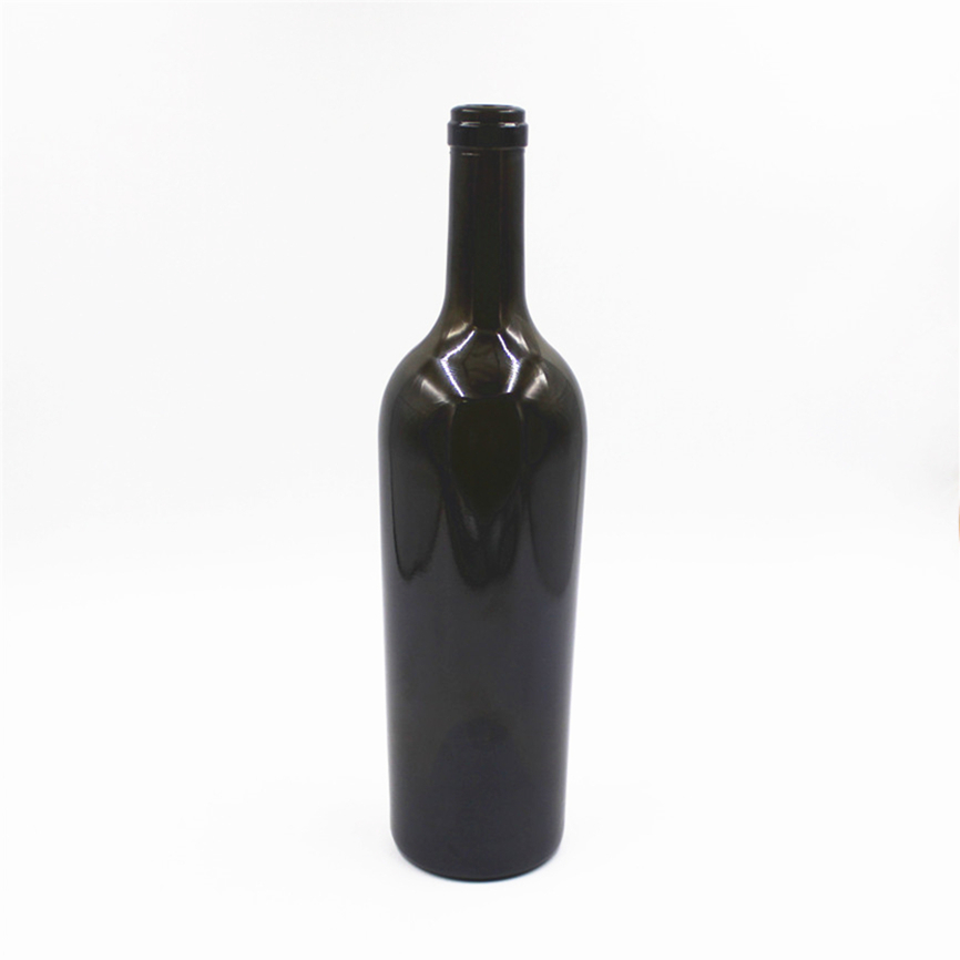 750ml 75cl cork top heavy tall dark green antique green Bordeaux glass claret red wine bottle