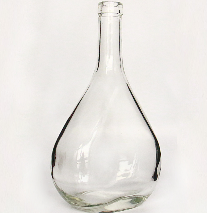 750ml Big Glass Bottle With Cork For Vodka Spirit Wine