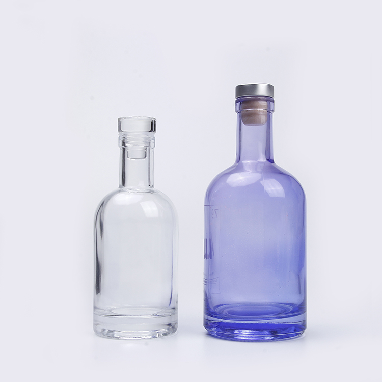 750ml Big Glass Wine Bottle Glass Bottle For Spirit Whiskey Alcohol Beverage
