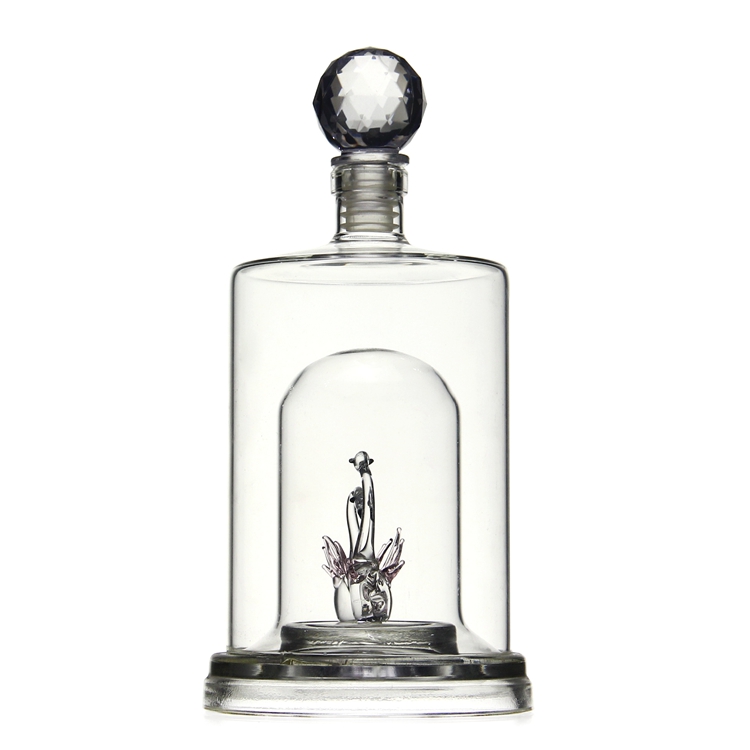 750ml Borosilicate Art Wine Glass Bottles/750ml beer bottle/750ml clear glass champagne bottle