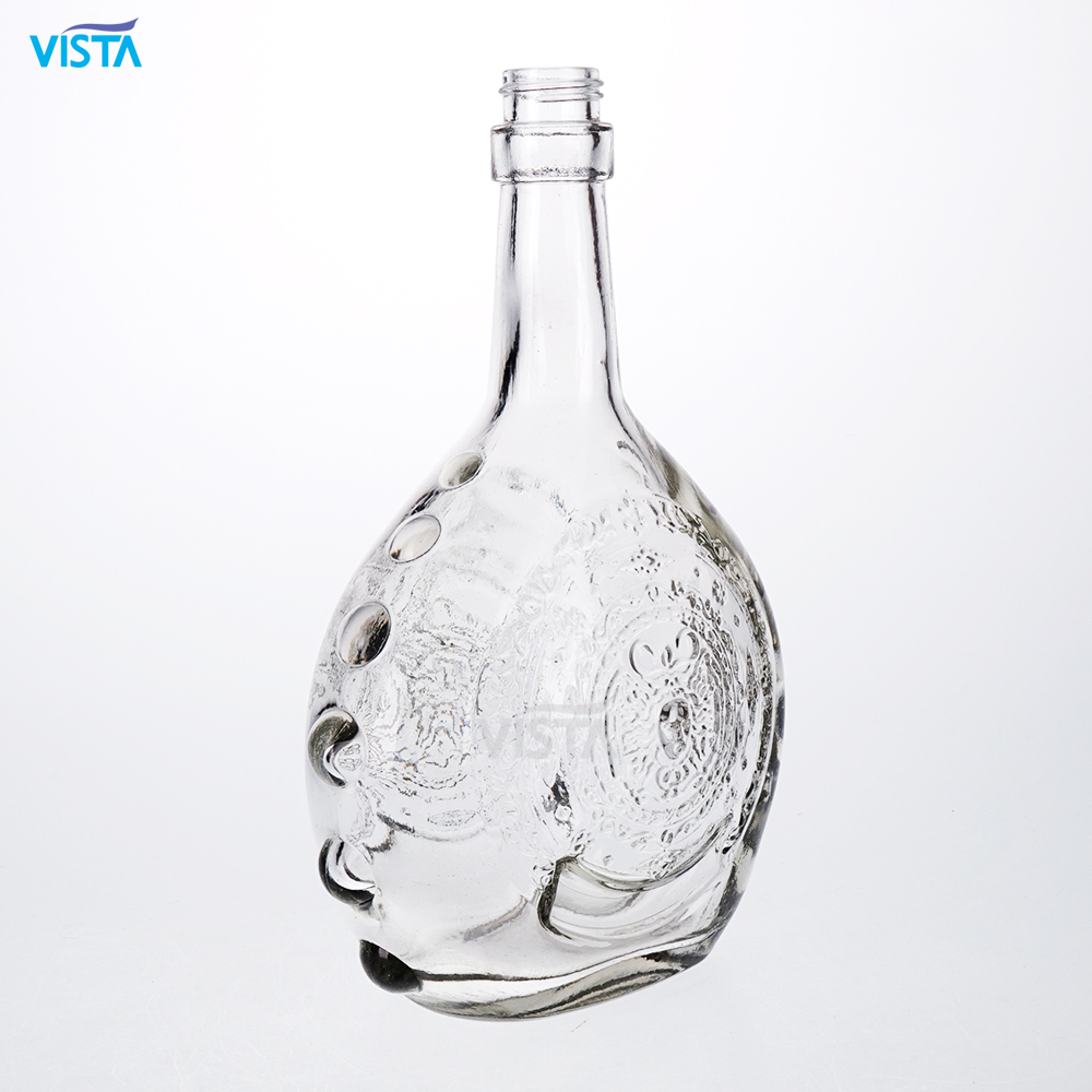 750ml Brandy Normal Flint Glass Bottle Screw Cap glass bottles