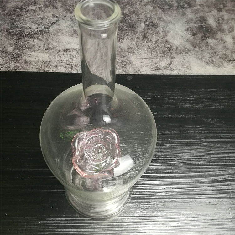 750ml Custom Magic Art Bottle Hand Blown Glass Liquor Whiskey Vodka Bottle