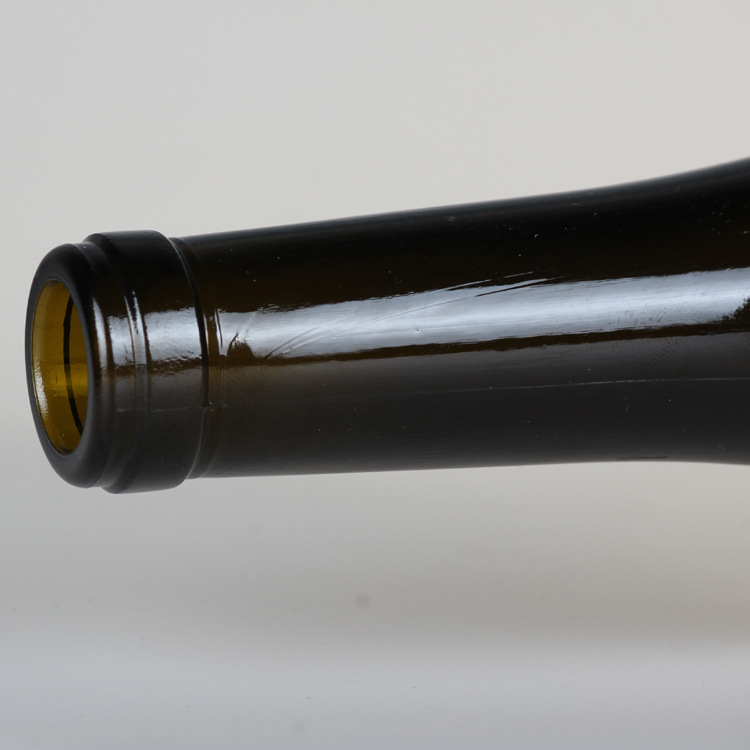 750ml Dark Green Champagne Wine Glass Packaging Bottle with Big Belly