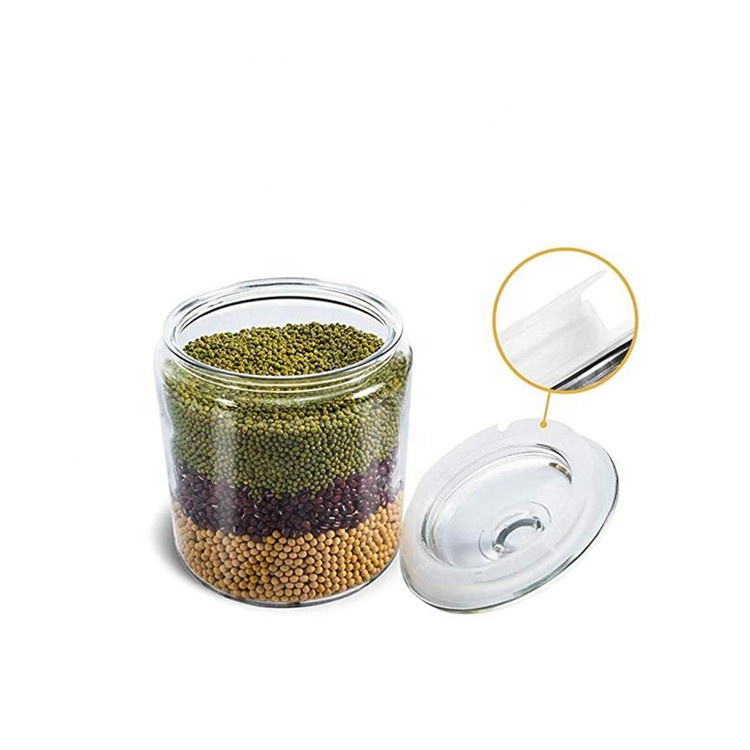 750ml Glass Storage Jars With Glass  airtight lid