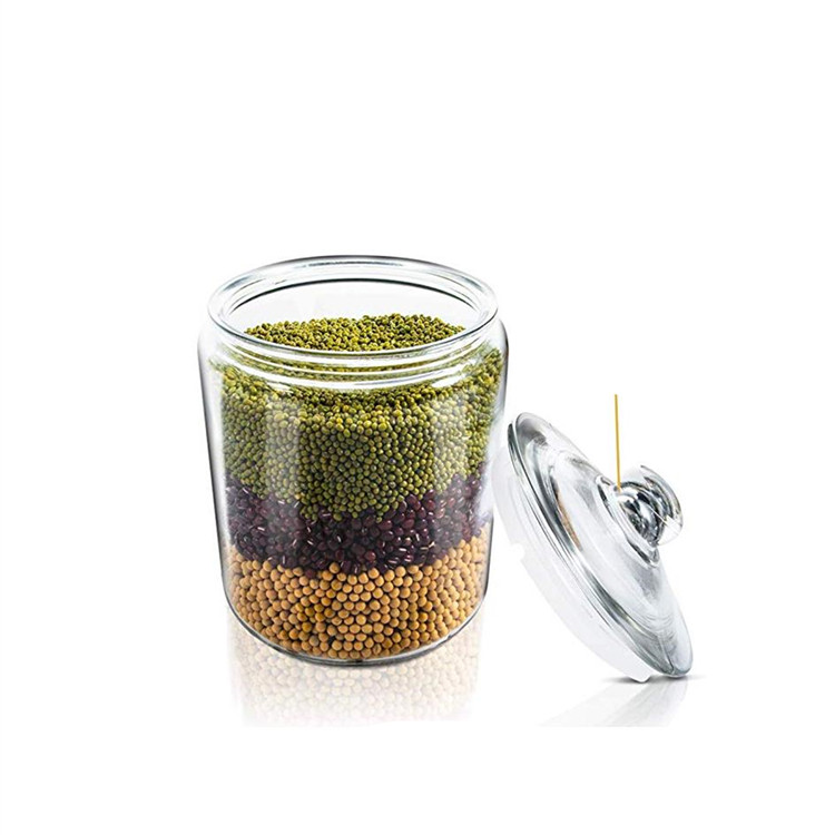 750ml Glass Storage Jars With Glass airtight lid