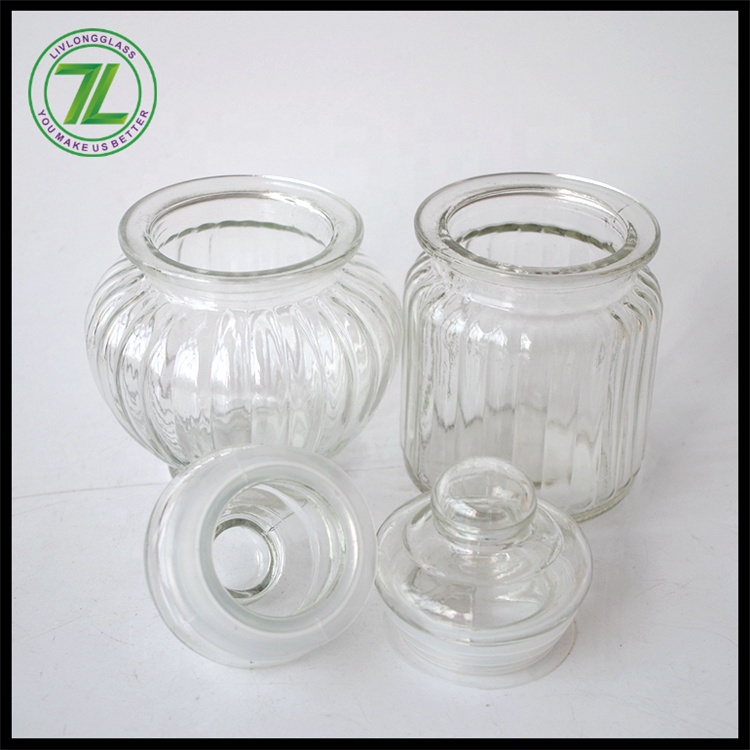 750ml Glass Storage Jars With Glass airtight lid