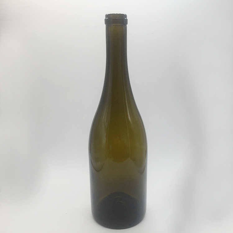 750ml Glass wine bottle with wooden cork lid