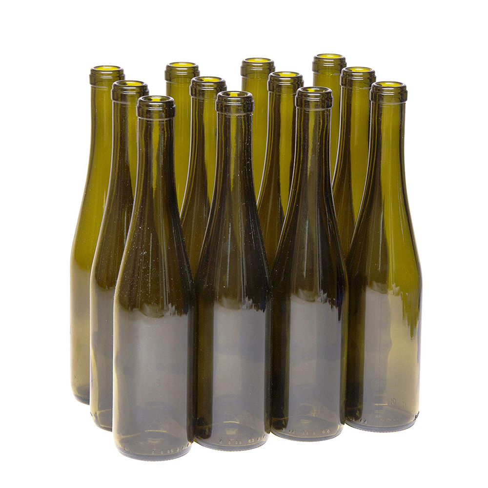 750ml Glass wine bottle with wooden cork lid