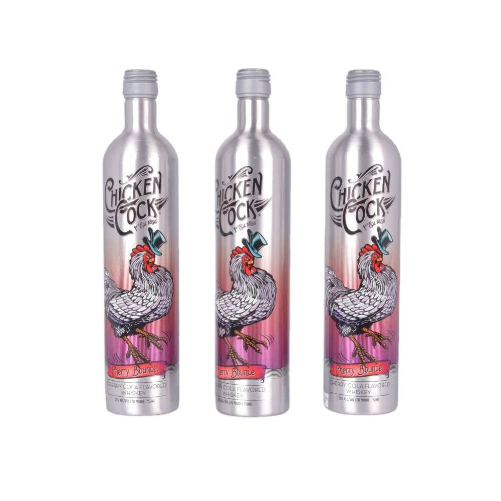 750ml New Design Customized Aluminium Alcohol Beverage Aluminum 1 Liter Wine Tags High Quality Bottle