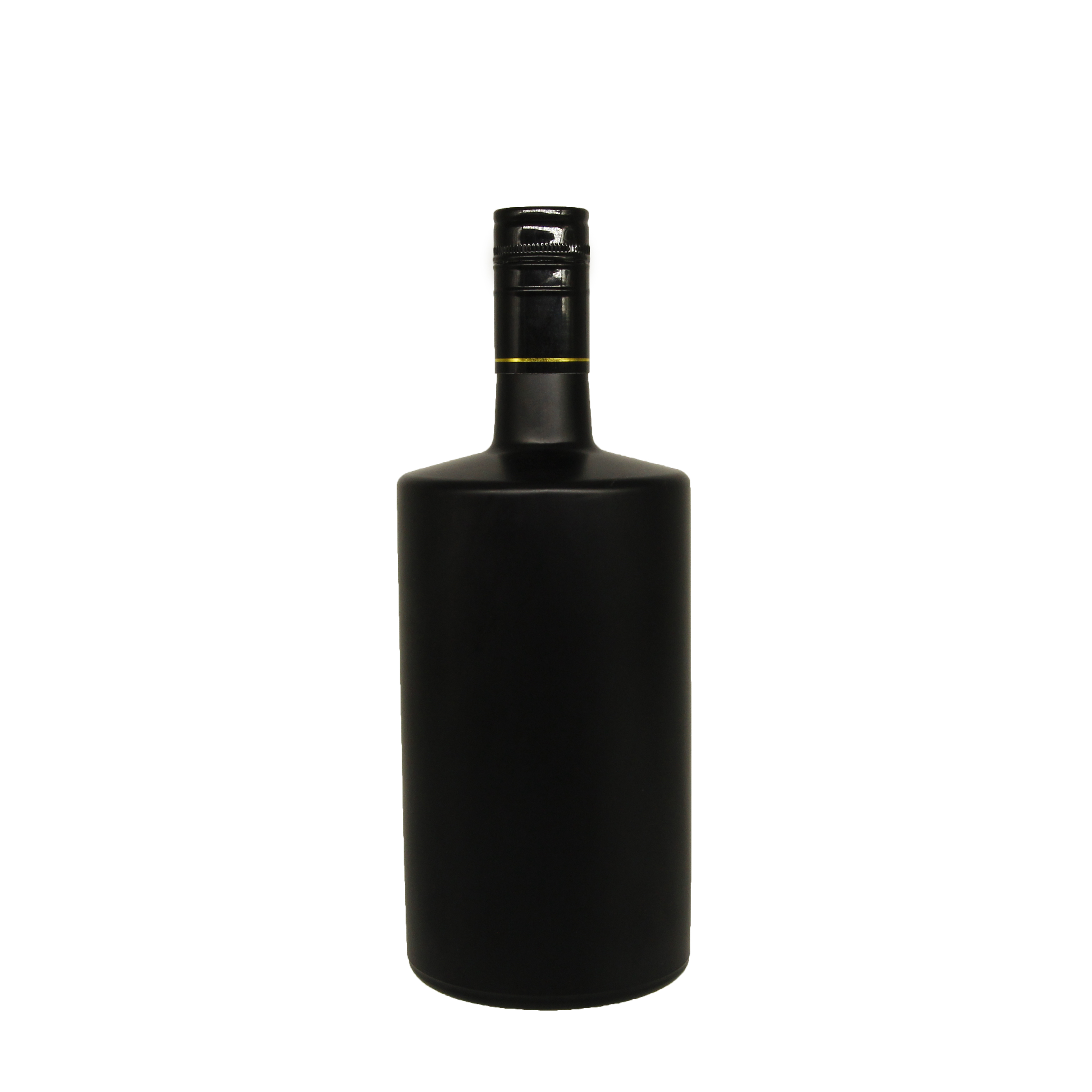 750ml Standard Matte Black Wine Bottle Empty Glass Bottles For Sale