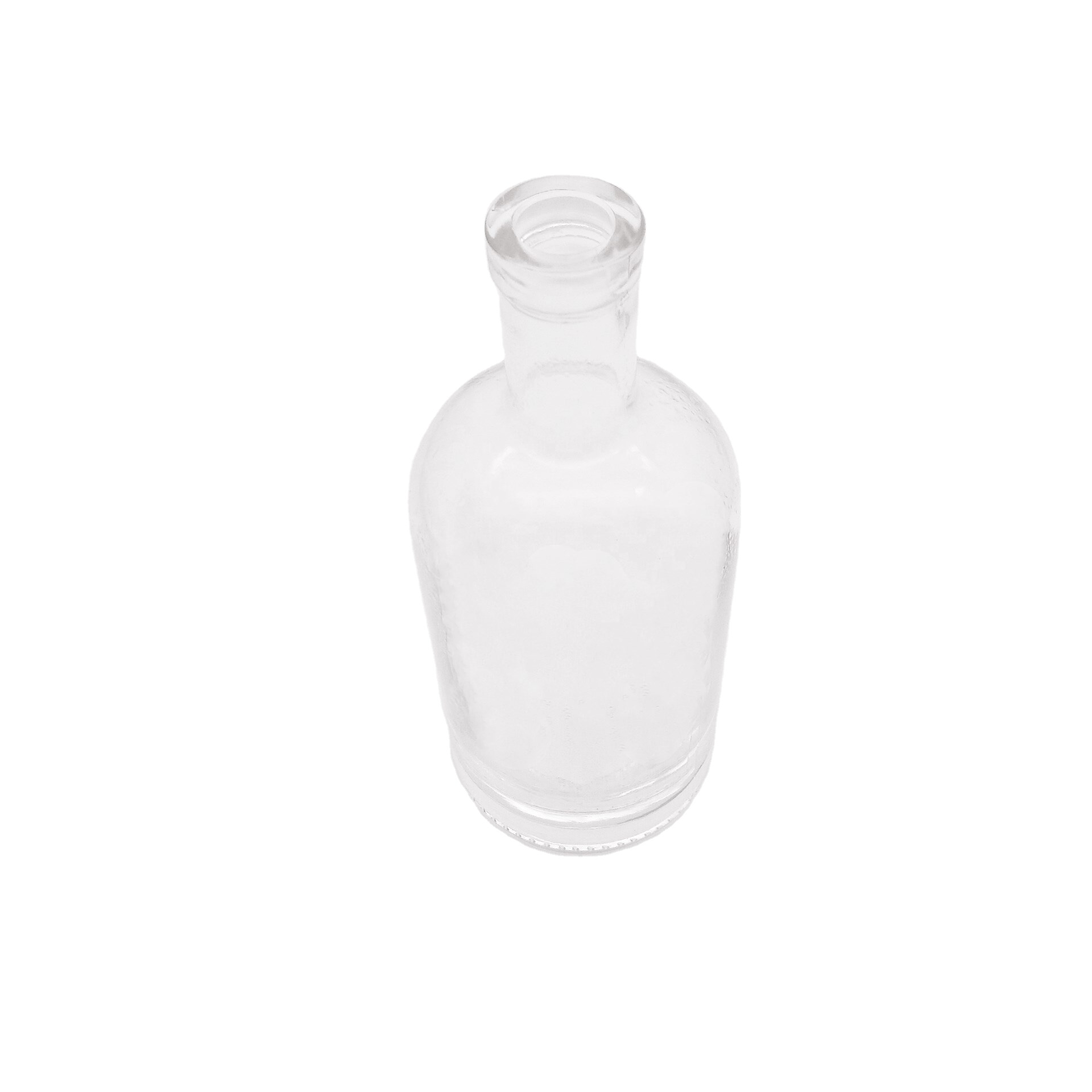 750ml The large capacity clear glass wine bottles with plastic cap