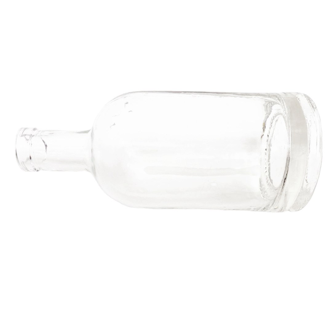750ml The large capacity clear glass wine bottles with plastic cap