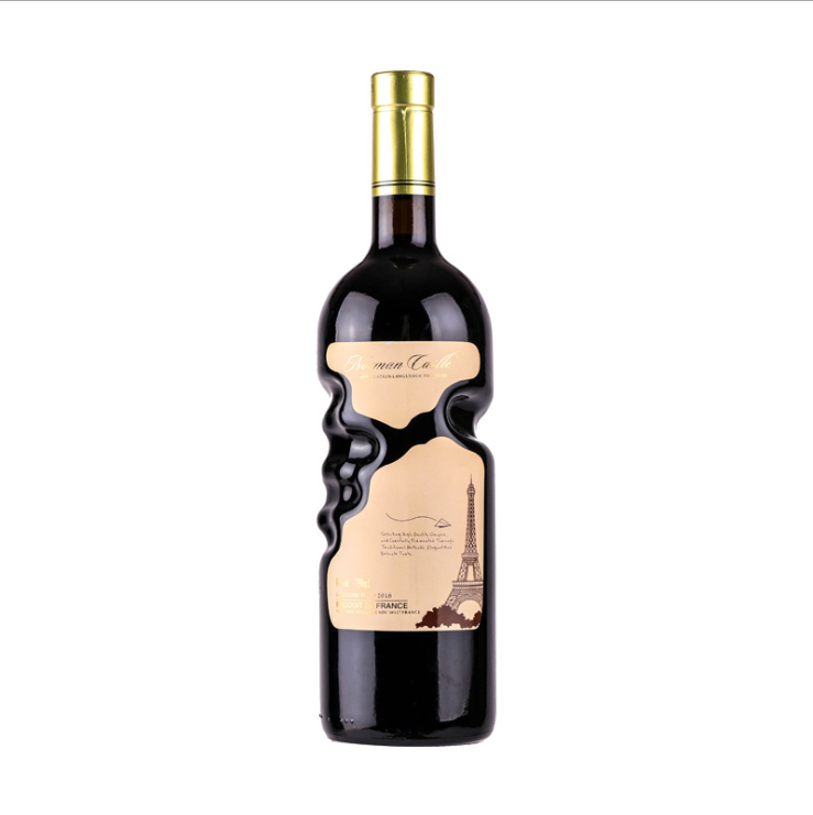750ml Unique Shape Angel's Hand Glass Wine Bottles
