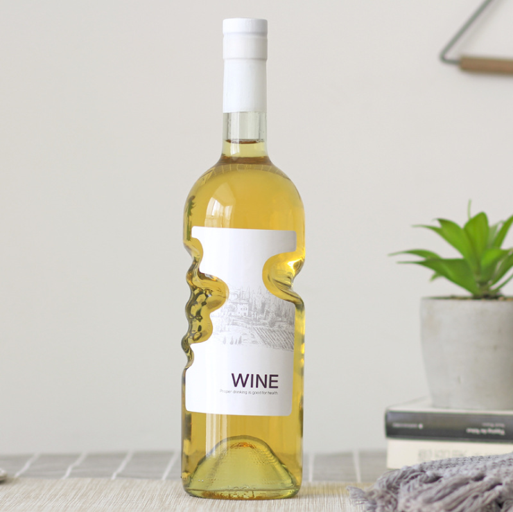 750ml Unique Shape Angel's Hand Glass Wine Bottles