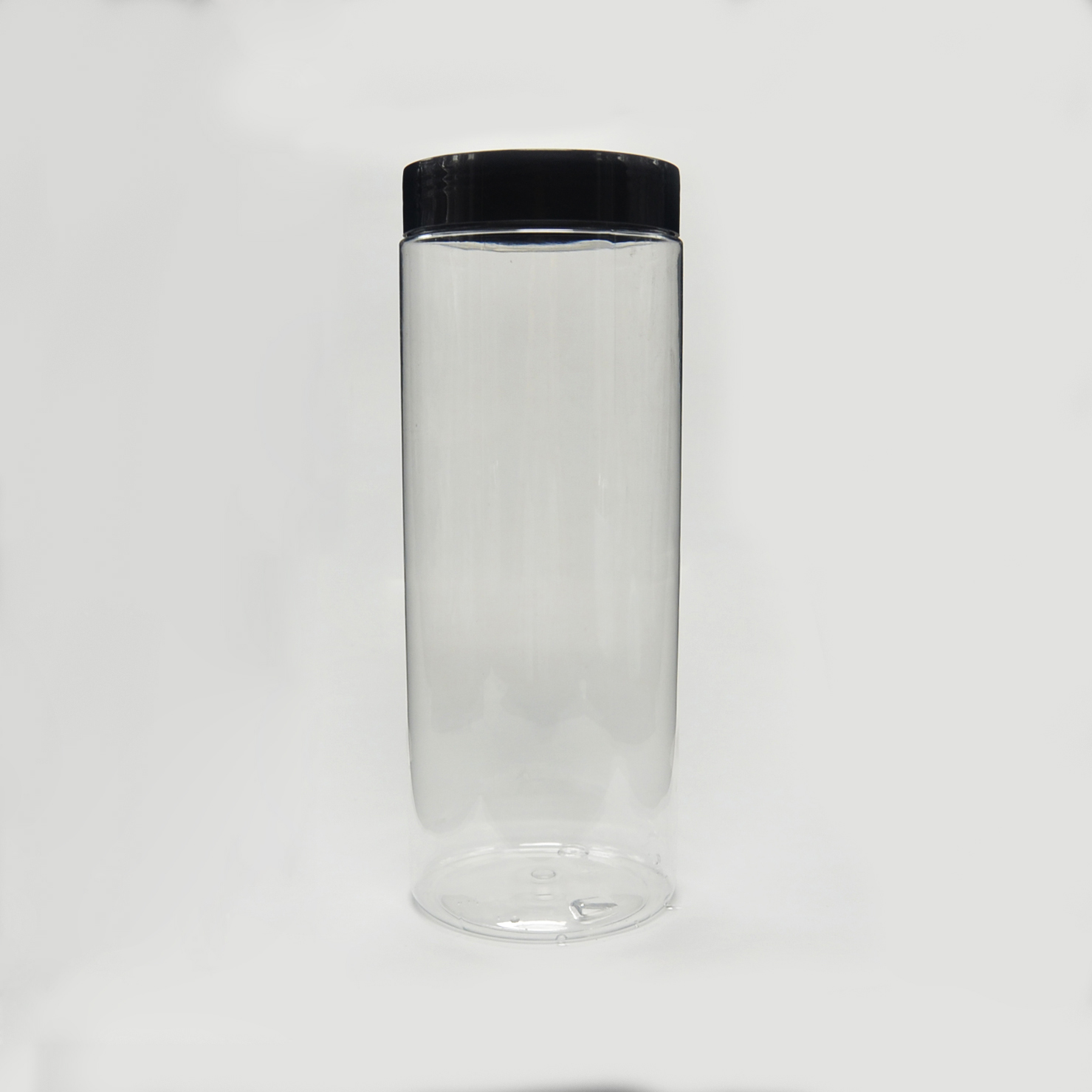 750ml clear food grade PET plastic jar
