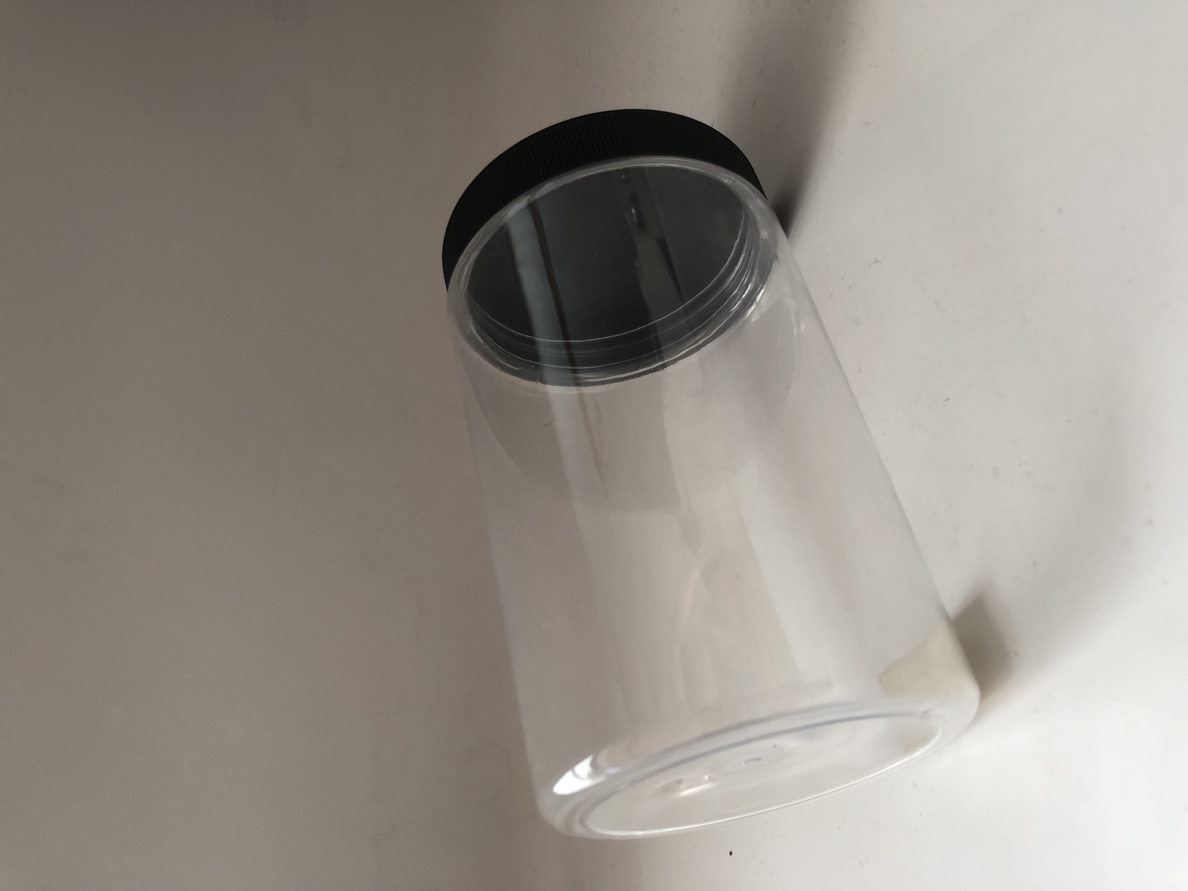 750ml clear food grade PET plastic jar