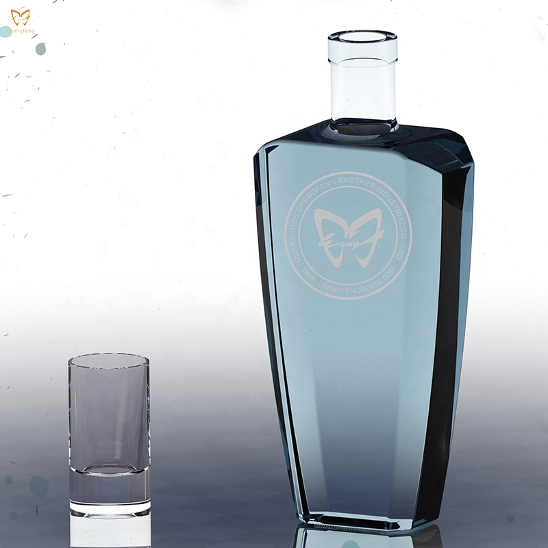 750ml custom logo empty bottle For Liquor/ Whisky Manufacturer