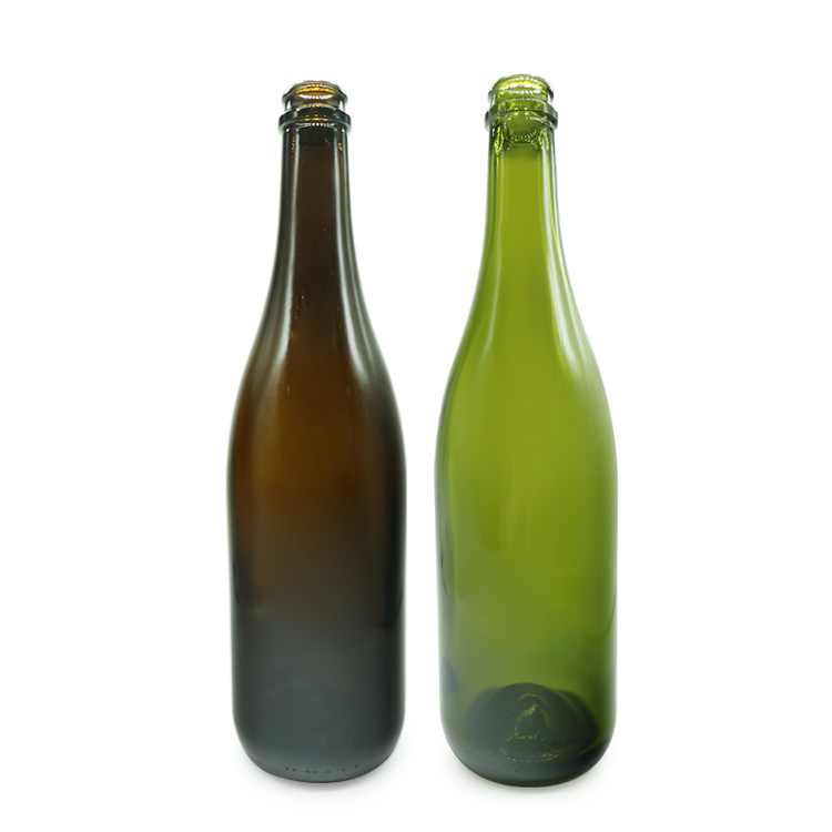 750ml custom made champagne glass wine bottle with cork top finish wholesale CY-053