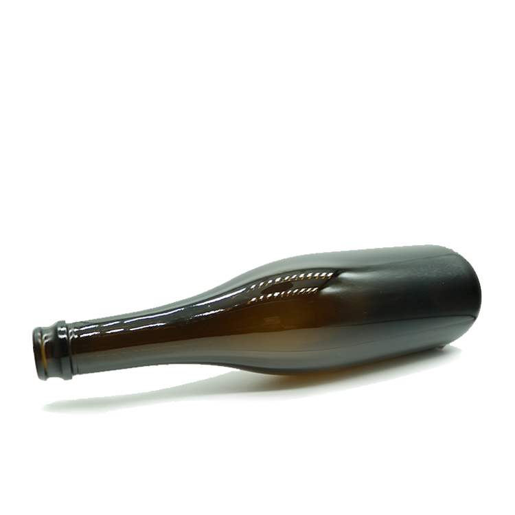 750ml custom made champagne glass wine bottle with cork top finish wholesale CY-053