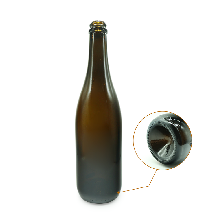 750ml custom made champagne glass wine bottle with cork top finish wholesale CY-053