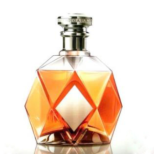 750ml diamond crystal glass bottles for spirit vodka whiskey Gin with cork