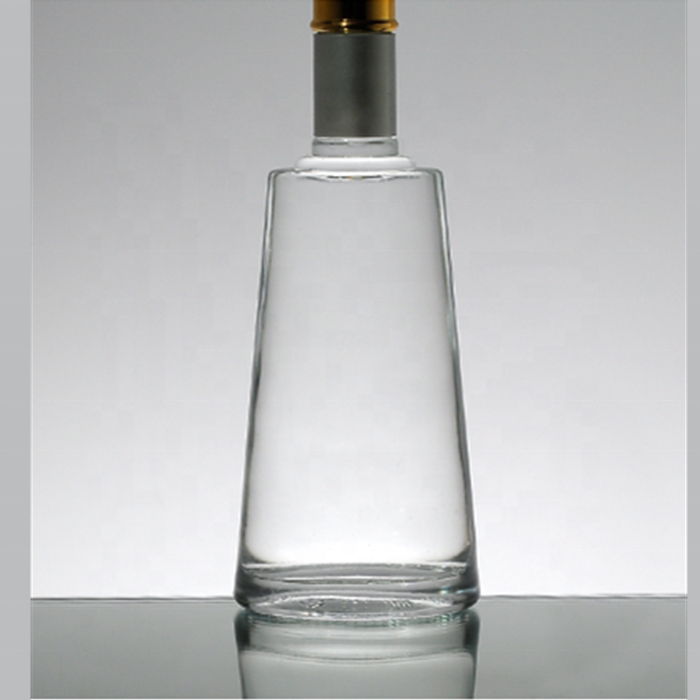 750ml empty whisky glass bottle square 700ml