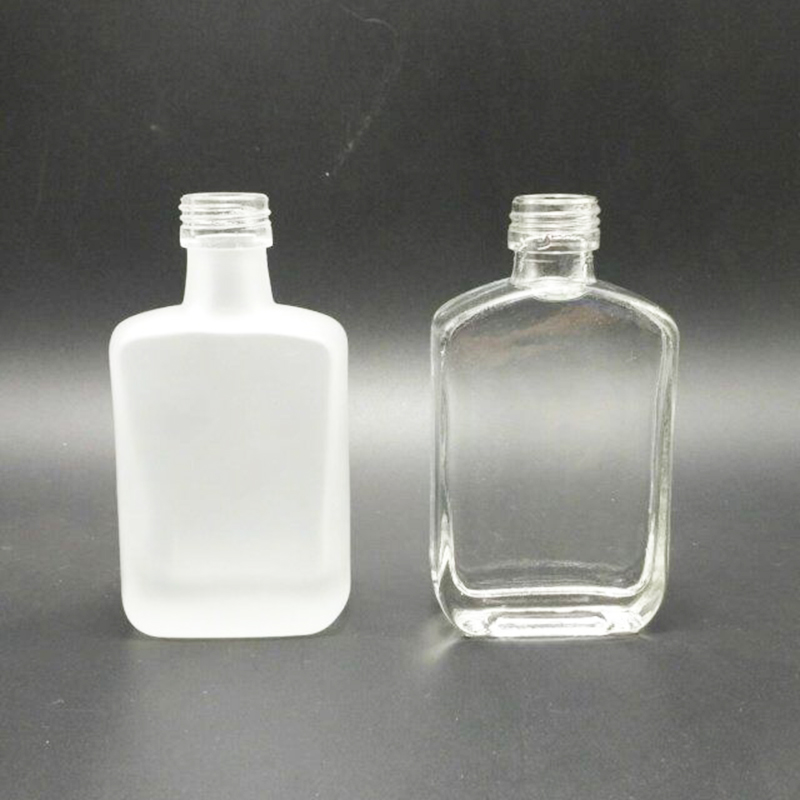 750ml empty whisky glass bottle square 700ml