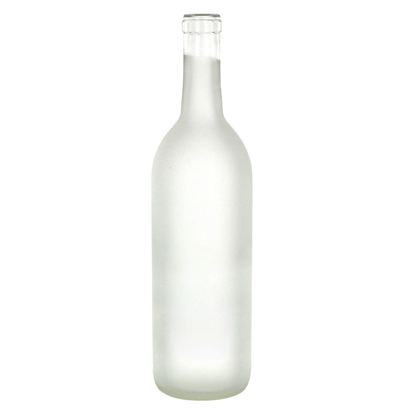 750ml frost foggy vodka wine bottle with screw top
