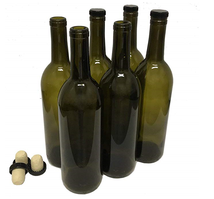 750ml frost foggy vodka wine bottle with screw top