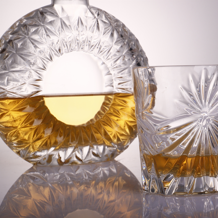 750ml gin whisky spirit vodka brandy liquor super flint glass bottle with cork screw cap