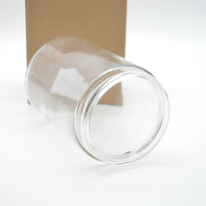750ml glass jar with shiny gold aluminium lid