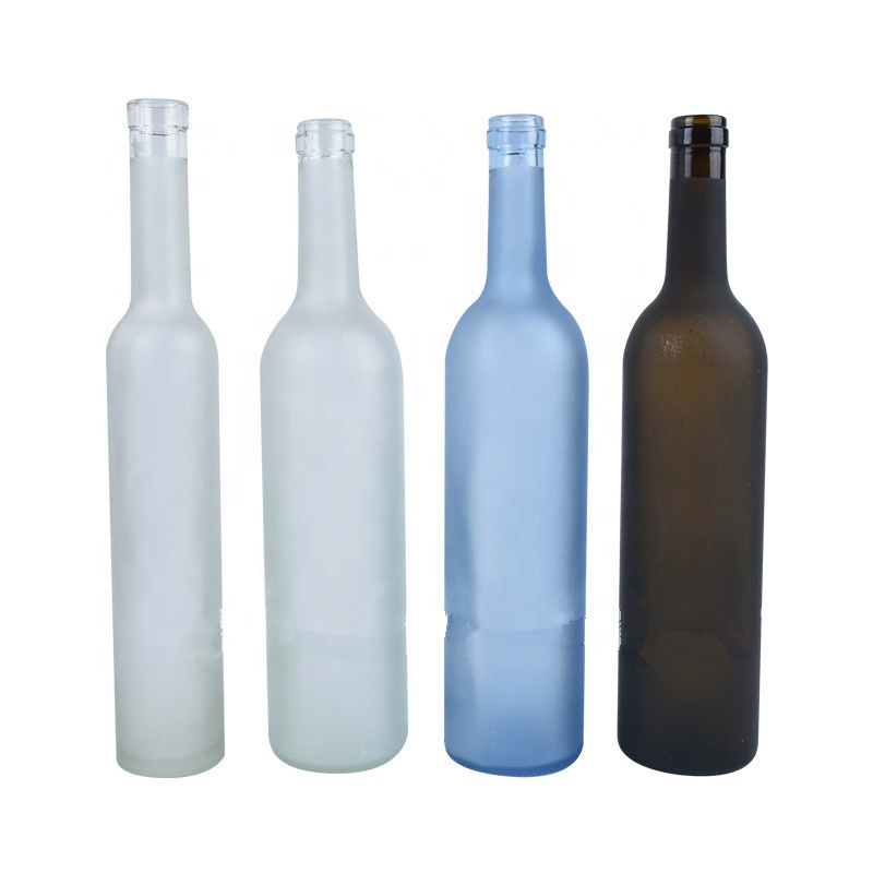 750ml glass liquor bottle frosted glass wine bottles vodka glass bottles