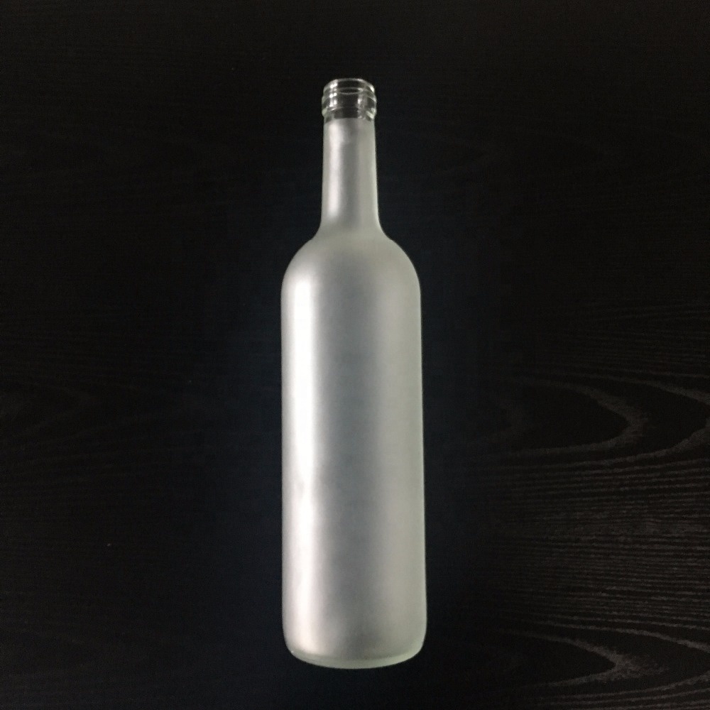 750ml glass liquor bottle frosted glass wine bottles vodka glass bottles