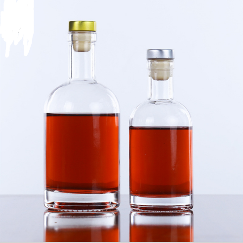 750ml glass vodka bottle glass rum bottle