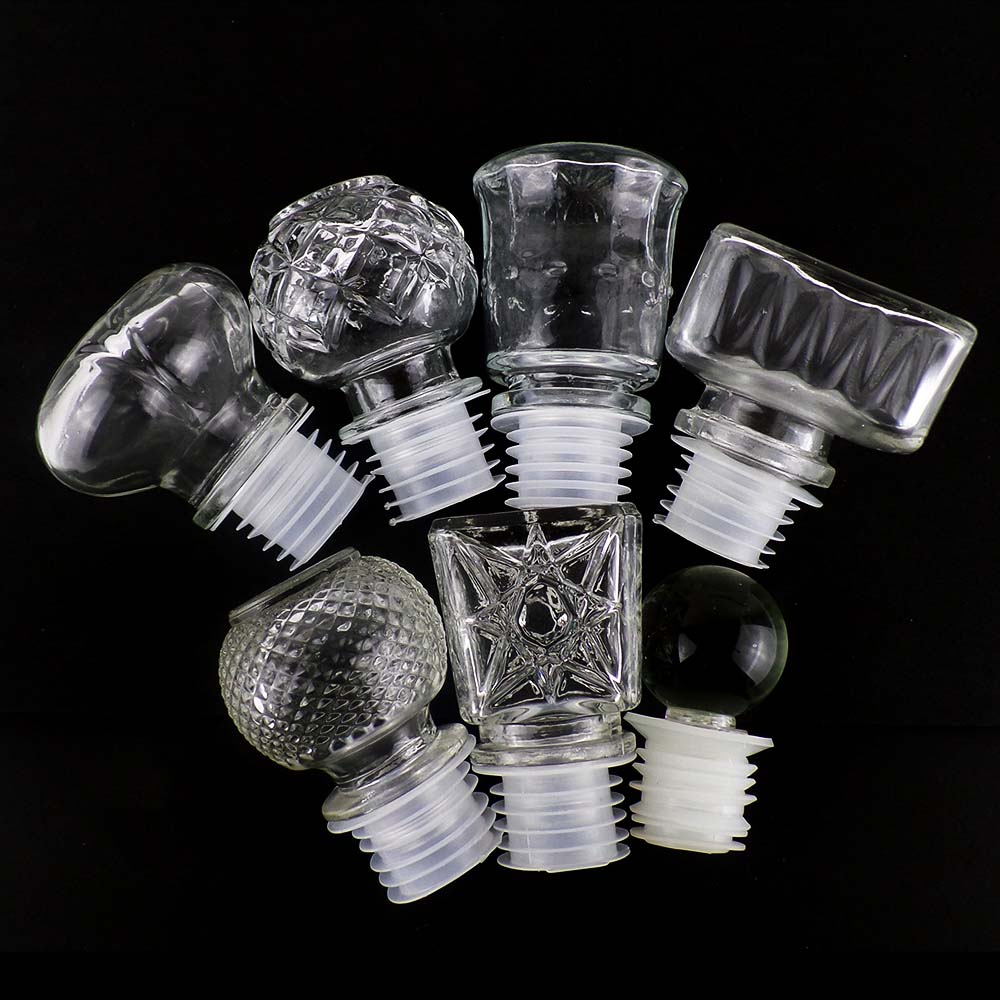 750ml skull head glass bottle whisky bottle with cap