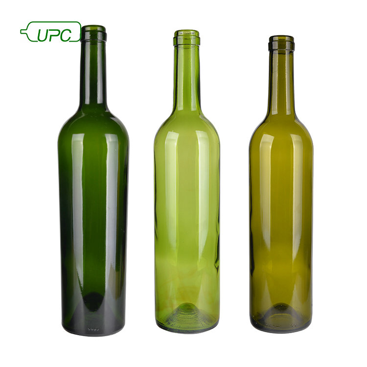 750ml standard dimensions frosted glass wine bottle