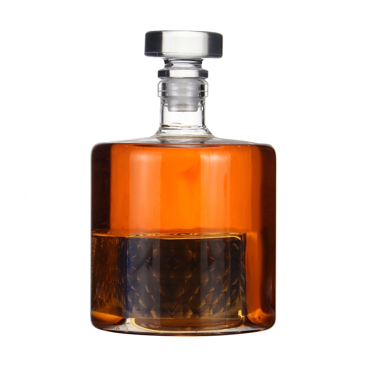 750ml super flint square glass liquor bottle bar bottle vodka bottle wholesale