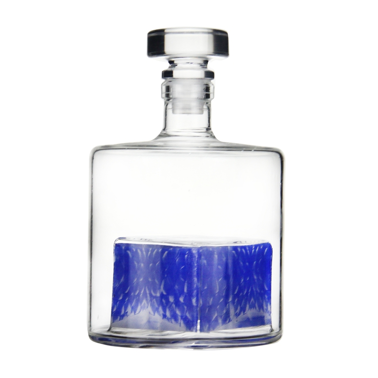 750ml super flint square glass liquor bottle bar bottle vodka bottle wholesale