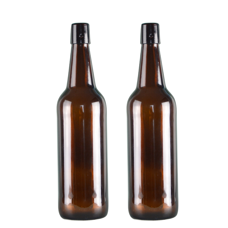 750ml swing top glass beer bottle with flip top (CYJ-0546)