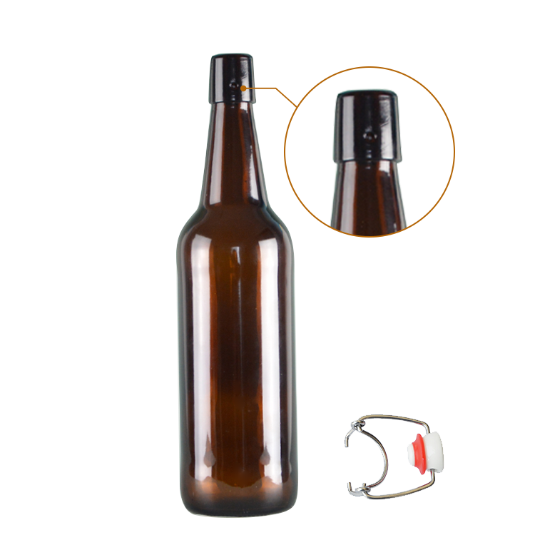 750ml swing top glass beer bottle with flip top (CYJ-0546)