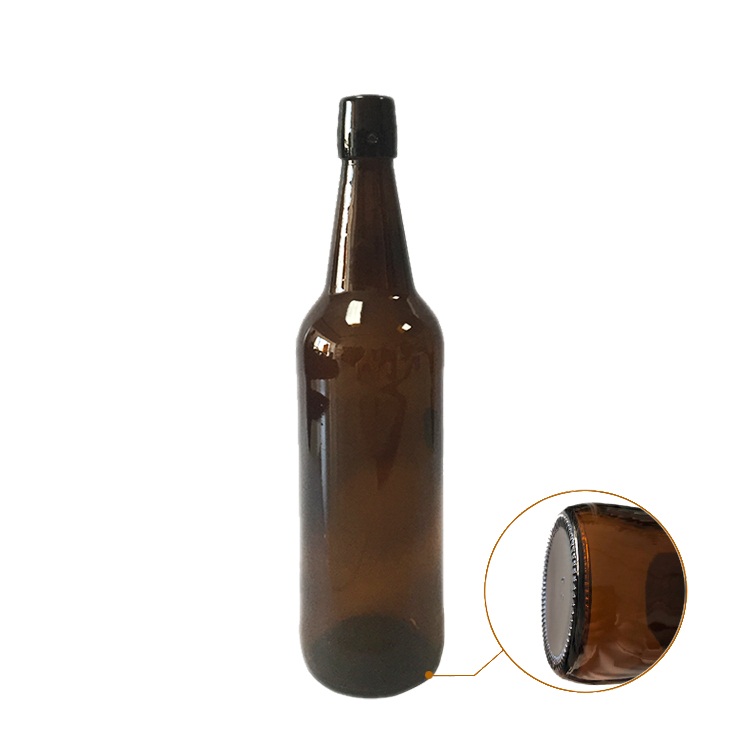 750ml swing top glass beer bottle with flip top (CYJ-0546)