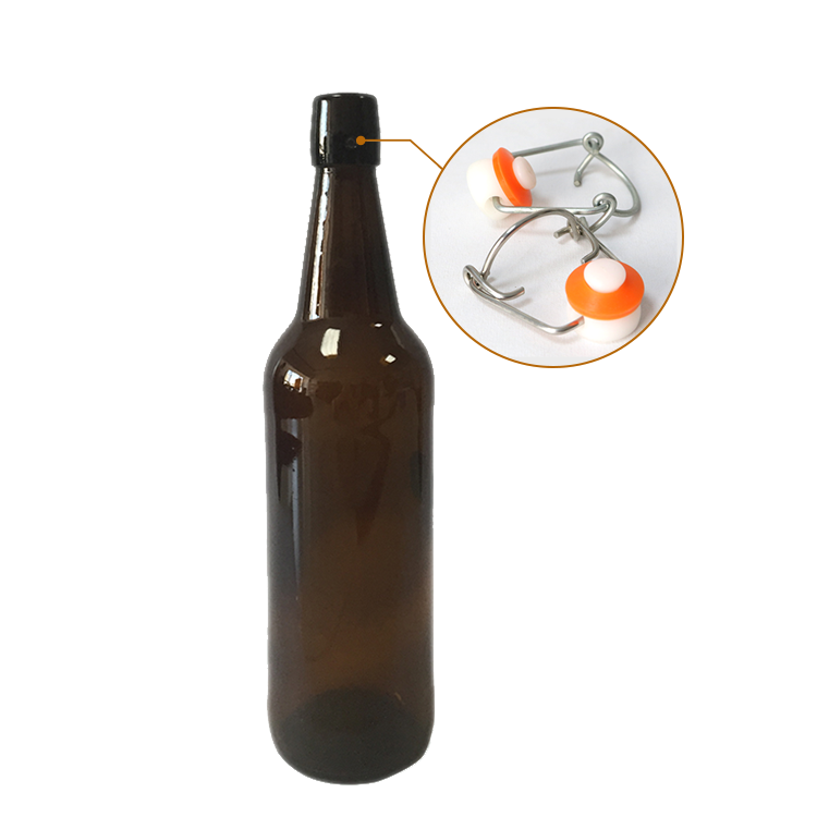 750ml swing top glass beer bottle with flip top (CYJ-0546)