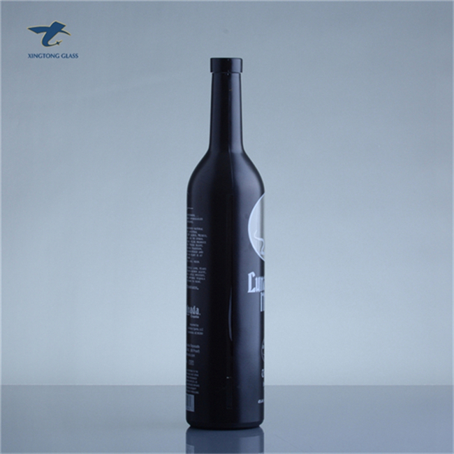 750ml vodka glass bottle