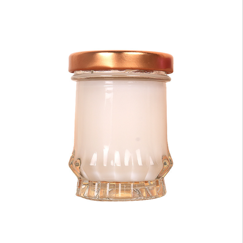 75ML Honey Jar Clear Empty Hexagonal Shape Bird'  Nest Packing Glass Bottle with Screw lid
