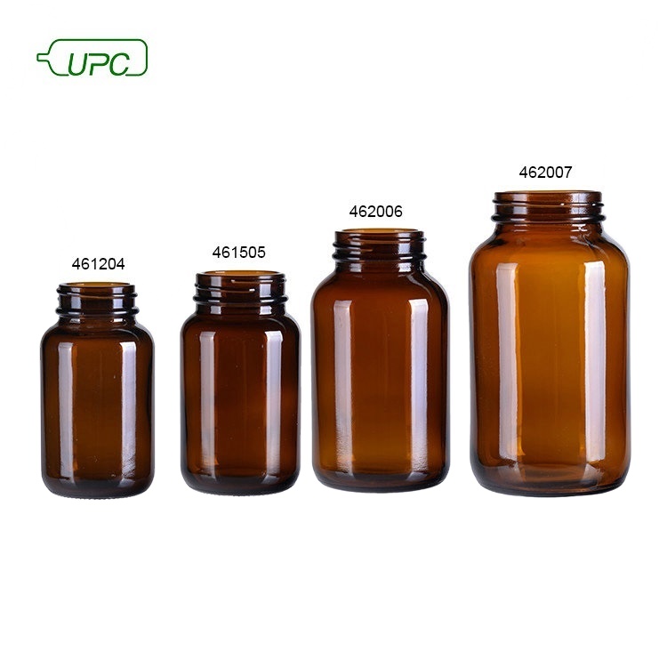 75ml,100ml,120ml,150ml wide mouth glass amber bottle  pill glass bottle tablet bottle